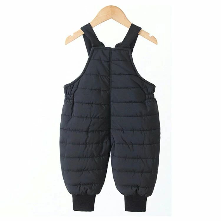 VIEW shopの防寒 キッズ ベビー サロペット くまさん柄 女の子 厚手 オーバーオール かわいい ズボン ダウンベスト ダウン キ 子供服 男の子｜アングル3