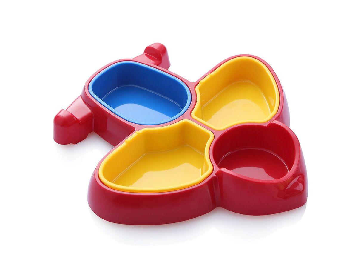 ベビー ボウル プレート ベビー食器 離乳食 飛行機 皿 取り外し可能 入園準備 出産祝い ギフト プレゼ..