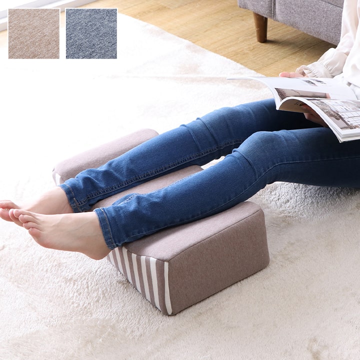 150円OFFクーポンあり【先着利用】クッション 足枕 フットケア 足首 むくみ 疲れ 対策 睡眠 シンプル ウレタン 約45×25cm ネイビー クッション 座布団 足枕 もちもち イケヒコ 1220880194959 送料無料 94959 4550317089329 年間品