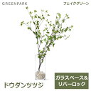 7/4~11限定!お気に入り登録でポイントプレゼント!※要エントリー フェイクグリーン ドウダンツツジ ガラスシリンダー H100cm 観葉植物 おしゃれ 造花...