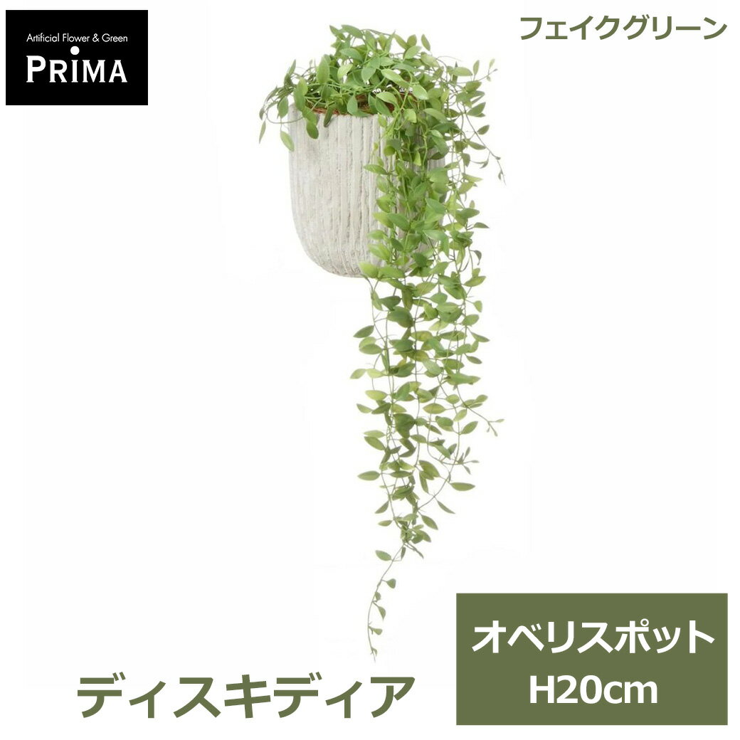 エントリーでポイント7倍 フェイクグリーン 観葉植物 人工観葉植物 造花 卓上 グリーン フェイク ディスキディア オベリスポット S H20cm テーブルグリーン 植物 PRGR-1652 GREENPARK 送料無料 インテリア プレゼント ギフト シンプル エコ 花言葉