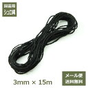 シュロ縄 3mm×15m メール便 送料無料 ガーデニング 資材 園芸 棕櫚 しゅろ 黒 紐 ロープ 根巻き 結束 垣根 DIY 工作 麻 小 おためし カット...
