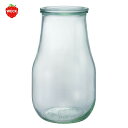 チューリップ シェイプ 2700 ml WE 739 フタ Lサイズ TULIP SHAPE WECK ウェック キャニスター ガラス 保存 容器 耐熱 密閉 保存瓶 おしゃれ キッチン 収納 密閉 かわいい イチゴ いちご 柄 常温保存 長期保存