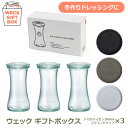 ガラス キャニスター WECK ギフト ボックス デリカテッセン セット 耐熱 密封 保存 保管 容器 ドレッシング おしゃれ かわいい シリコン キャップ WE-S213 ラッピング対応 蓋 瓶詰め そのまま 食卓 ウェック(3)