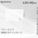 ホワイトボード 壁掛け 壁面 1200×900 マーカー イレーサー セット マグネット対応 フレームレス 片面無地 縦横兼用 カフェ safro サフロ me...