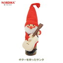 ノルディカ ニッセ NORDIKA nisse クリスマス 飾り 人形 妖精 フェルト インテリア 北欧 ナチュラル サンタクロース 赤 レッド ギター 持った サンタ NRD120068 ギフト 可愛い 小さい プレゼント ミニ 送料無料