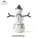 雪だるま 家族 スノーボーイ クリスマス 飾り 陶器 9cm テーブル オーナメント おしゃれ かわいい インテリア 北欧 雑貨 ケーラー ホワイト ギフト 6...