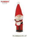 最大100%ポイントバック!※条件あり ノルディカ ニッセ NORDIKA nisse クリスマス 飾り サンタ 人形 インテリア 北欧 サンタクロース ネコ 猫 ねこ 抱えたサンタ グッズ レッド 赤 座る NRD120808 送料無料 ラッピング対応 妖精 ギフト フェルト 可愛い 小さい プレゼン