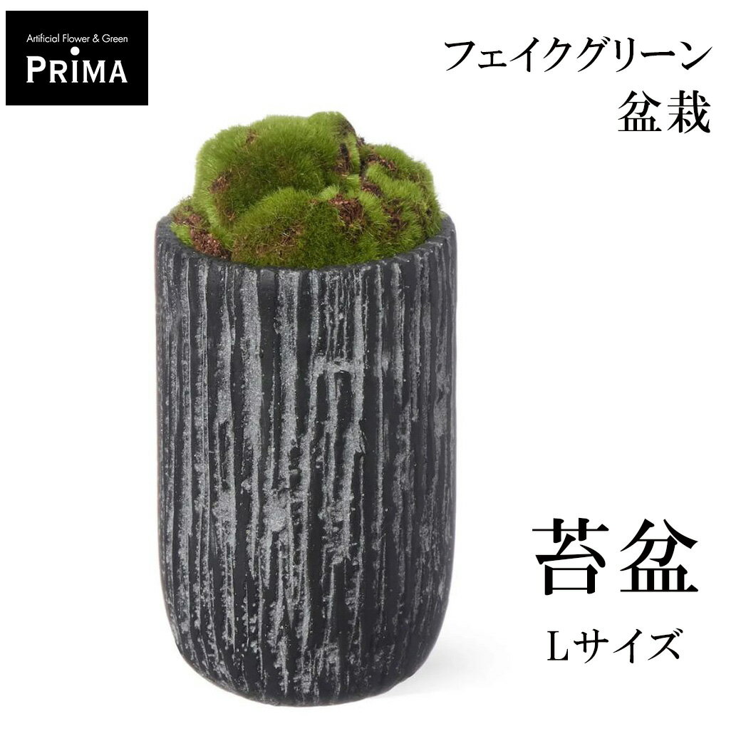 盆栽 苔盆 L 苔盆アート 苔 フェイクグリーン 観葉植物 人工観葉植物 コケ こけ 盆栽セット 寄せ植え 植物 和風 和室 リアル インテリア 造花 PRGR-1660 CUPBON 送料無料 置物 アレンジ 水やり不要 人気 フェイク カップボン モダ