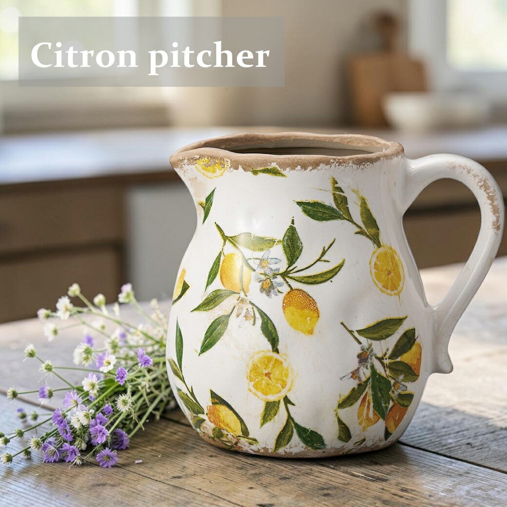Rakuten - エントリーでポイント5倍 鉢 シトロン 花瓶 フラワー ベース レモン ナチュラル 庭 花 ポット 植物 アンティーク 友膳 ガーデニング ガーデン 可愛い 動物 置物 テーブル 玄関 ウッドデッキ ベランダ 母の日 誕生日 記念 お祝い ギフト プレゼント フラワー グリーン