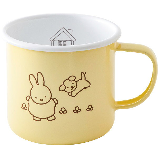 Rakuten - エントリーでポイント5倍&2%OFFクーポン 富士ホーロー ミッフィーパステルマグ(8cm) イエロー ギフト 無料ラッピング 包装対応 ミッフィーパステル MFP-8MG．Y プレゼント おしゃれ 送料無料 ラッピング対応 かわいい お祝い お礼 お返し 内祝い 上質 喜ばれる 気