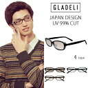 【送料無料】【全4色】GLADELI スクエア サングラス 伊達メガネ 伊達眼鏡 だてメガネ G50-07 メンズ