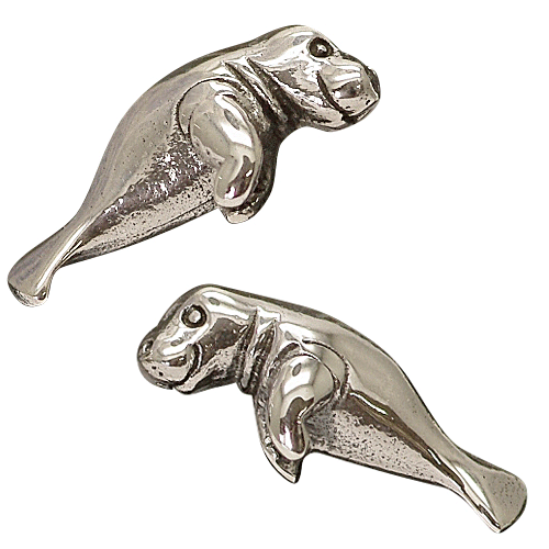 ジュゴン ピアス シルバー925 銀 アクセサリー　送料無料