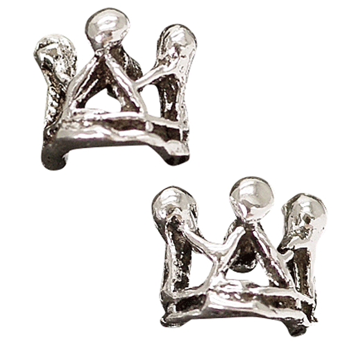 樂天商城 - 王冠 クラウン ピアス シルバー925 ミニ アクセサリー　送料無料