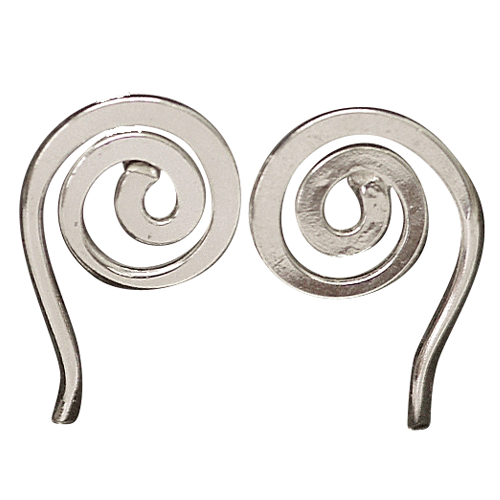 渦巻き ピアス シルバー925 アクセサリー うずまき 送料無料