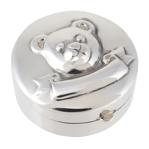 ピルケース 乳歯入れ 小物入れ ベア シルバー925 純銀 クマ　送料無料 代引料無料