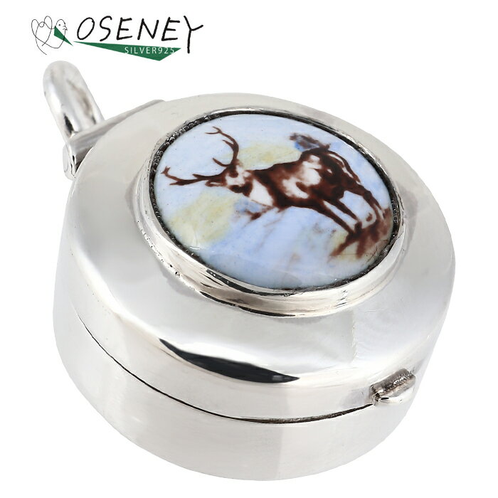 樂天商城 - ピルケース 携帯 ペンダント シルバー925 純銀 トナカイ