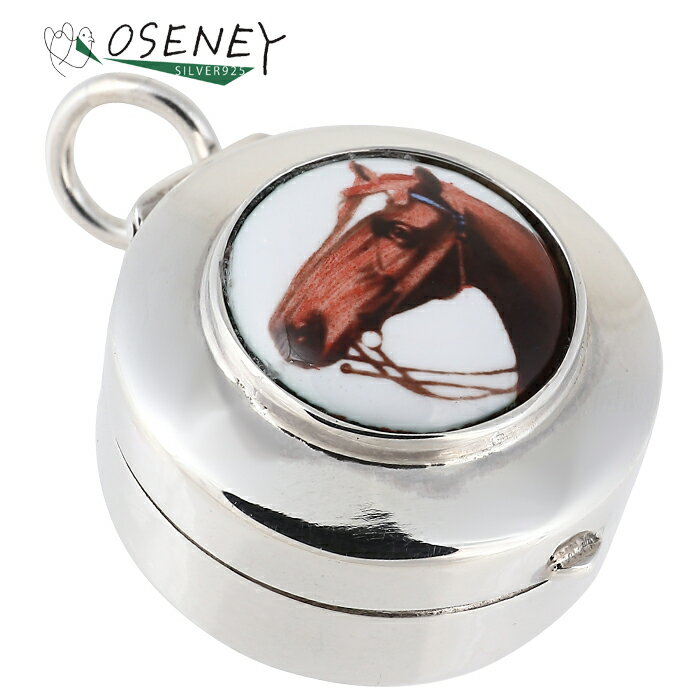 樂天商城 - ピルケース 携帯 ペンダント 馬 うま シルバー925 純銀