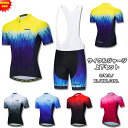 人気新作 男性用 サイクルジャージ 上下セット ビブパンツ 半袖ウエア サイクリング用 ロードバイク ウェア 自転車ウェア 夏用サイクルジャージ 半袖 サイクル...
