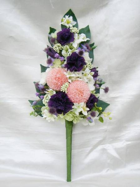 仏花 紫の小花とピンポンマム プリザーブドフラワー