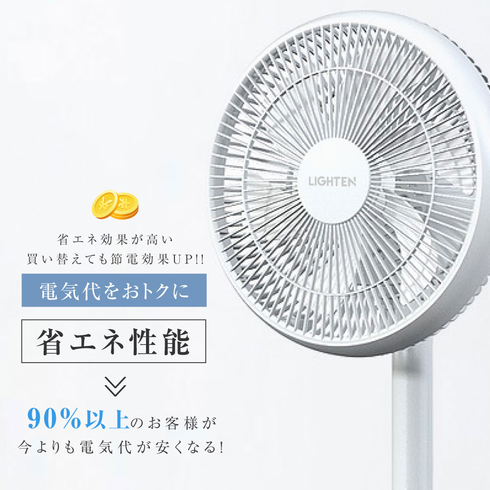 【30%OFFクーポン ★ 27日 01:59迄】扇風機 サーキュレーター DCモーター 1台3役 リビング扇風機 高さ調節可能 15段階風量調節 usb式 左右首振り パワフル送風 リモコン付き タイマー機能 お手入れ簡単 i-00022