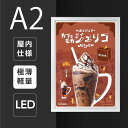 楽天サインビゴラスあす楽 看板 店舗用看板 LED看板 LEDパネル看板 LED電飾看板 屋内仕様 四辺開閉式 459mm×630mm×32mm T022-A2 【法人名義：代引可】