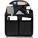 バッグインバッグ リュック 背面ポケットを大きく改良 トートバッグ 小型リュック用 PP底板付き 送料無料 27cm×20cm×13cm