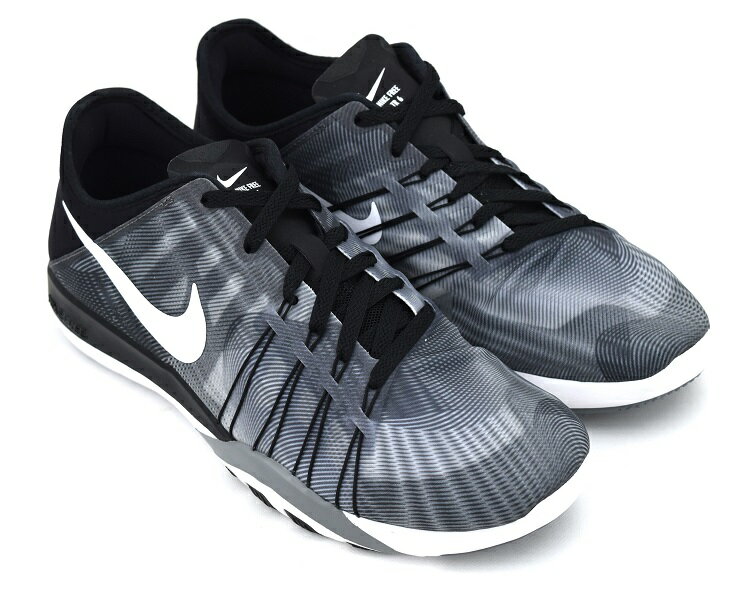 WMNS NIKE FREE TR 6 PRT BLACK/WHITE-COOL GREY ウィメンズ ナイキ フリー TR 6 プリント