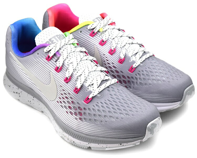 NIKE AIR ZOOM PEGASUS 34 BETRUE WOLF GREY/WHITE-PINK BLAST ナイキ エア ズーム ペガサス 34 ビートゥルー