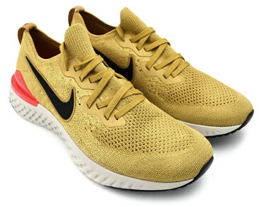 NIKE EPIC REACT FLYKNIT 2 CLUB GOLD/BLACK-RED ORBIT ナイキ エピック リアクト フライニット 2