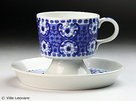 【アラビア】アリ　ブルー　カップ＆ソーサー(デミタス）のサムネイル