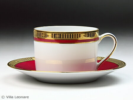 【リモージュ】BERNARDAUD マディソン　レッド　 カップ＆ソーサー