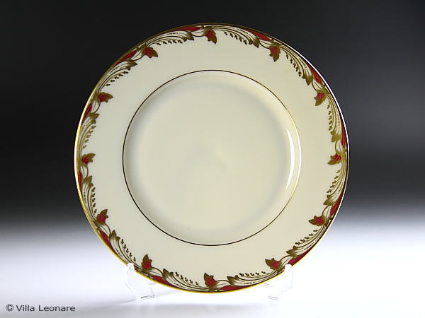 【レノックス】エセックス　マルーン　プレート（サラダ）