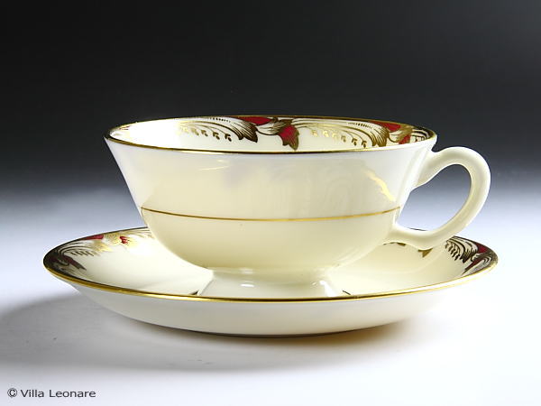 【レノックス】エセックス　マルーン　カップ＆ソーサー