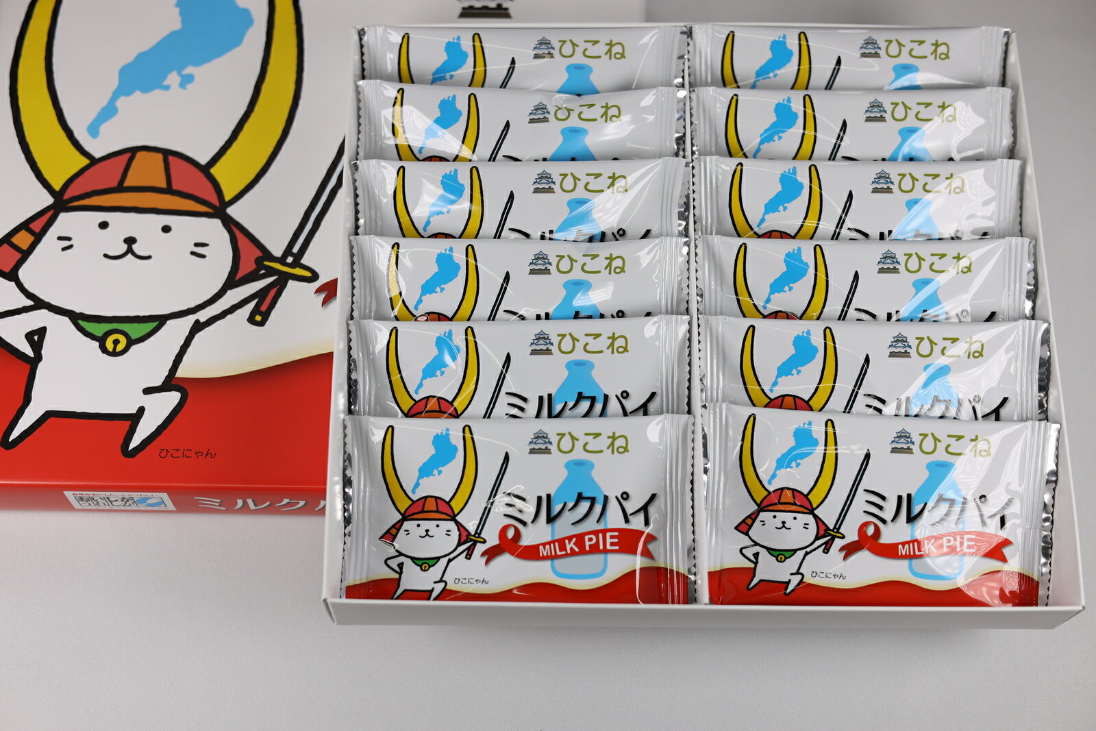 リーフパイ 「ひこにゃんミルクパイ箱」 滋賀県産牛乳 パイ 土産 滋賀 ミルク ギフト スイーツ お菓子 ひこにゃん おやつ おいしがうれしが 洋菓子 あす楽 お歳暮 地蔵盆 お中元 茶菓子