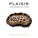 アイマスク レオパード柄 PLAISIR 別注品 キラキラデコ 日本製 ハンドメイド ヒロインマスク プレジール LEOPARD EYE MASK