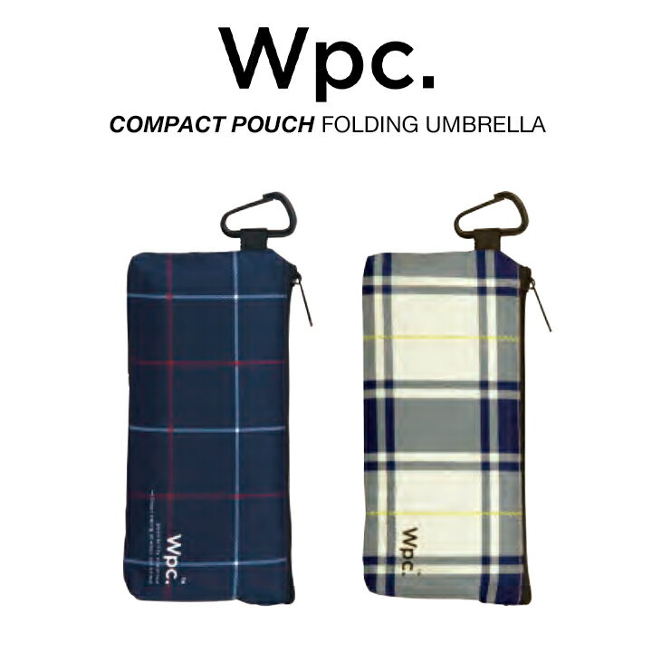 ワールドパーティー（Wpc.） 折りたたみ傘 レディース Wpc 折りたたみ傘 軽量 コンパクト レディース メンズ 男女兼用傘 RIPSTOP POUCH チェック柄 FOLDING UMBRELLA Wpc. ワールドパーティー MSP