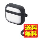 AirPods 4 ケース 用 耐衝撃 カバー 【 ワイヤレス / MagSafe 充電対応 】 衝撃吸収 落下防止 カラビナ付 TOUGH SLIM LITE ブラック エアポッズ エアポッド エアポッズ エアポッド AVA-AP06TSLFCBK / ELECOM エレコム 【送料無料】(2)