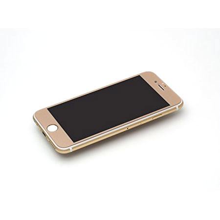 iPhone6s ガラスフィルム 全面保護 全面 フィルム ゴールド 指紋防止 9H 日本製ガラス(旭硝子)使用 Deff High Grade Glass Screen Protector DG-IP6SG3FGD 液晶面