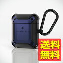 AirPodsケース カバー 無線充電AirPods エアポッド対応アクセサリ/ZEROSHOCKケース/ネイビー ゼロショック BK-APZERONV / E...