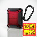 AirPodsケース カバー 無線充電AirPods エアポッド対応アクセサリ/ZEROSHOCKケース/レッド ゼロショック BK-APZERORD / EL...