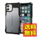 iPhone12 mini ケース カバー ゼロショック ZEROSHOCK 耐衝撃 TPU 保護フィルム 付 ハニカム構造 ポリカーボネート ストラップホール かっこいい タフ シルバー PM-A20AZEROSV / ELECOM エレコム 【送料無料】