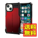 iPhone13 mini ケース カバー 耐衝撃 ZEROSHOCK ゼロショック MAGKEEP ストラップホール付 レッド PM-A21AZEROMRD / ELECOM 【送料無料】