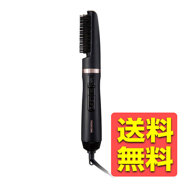 テスコム くるくるドライヤー カールドライヤー マイナスイオン 豚毛ブローブラシ 国内・海外 両用モデル 3段階切替 (DRY-SET-COOL) Cタイプ変換プラグ付 ブラック TC565A-K / TESCOM 【送料無料】