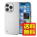 iPhone 16 Pro ケース ハード カバー 軽量 薄型 カメラレンズ保護設計 ストラップホール付 UVコート クリア アイフォン アイホンプロ PM-A...