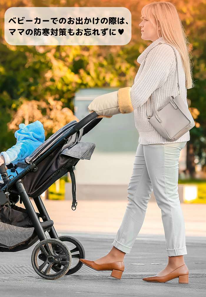 子供カー用手袋 子供カー ミトン ハンドマフ 手袋 手カバー ボア 防寒 ハンド ハンドルカバー 中綿入り フリース 撥水 暖かい 防寒対策 寒さ対策 保温 厚手 ふわふわ 防風 指先 子供カー グッズ 子供カー用品 洗濯可能 ママ おでかけ 冬