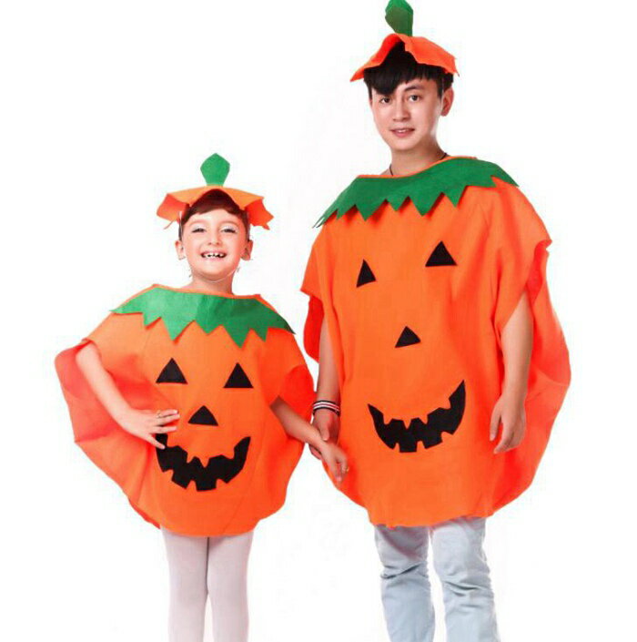 ハロウィン 当日発送 コスチューム コスプレ カボチャ 親子服 ハロウィン衣装 帽子付き マント かぼちゃ 仮装 衣装 キャラクター おもしろ 学園際 文化祭 イベント パーティー