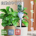 水やり 水やり機 6個セット 自動水やり器 自動給水キャップ 家庭用 ペットボトル 畑 庭 水やり器 留守 自動 自動水やり ガーデニング キャップ 植物 畑 ...