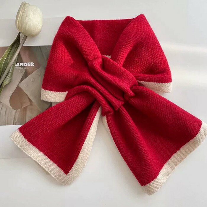楽天市場】リボン（カラーレッド）（レディースマフラー・ストール