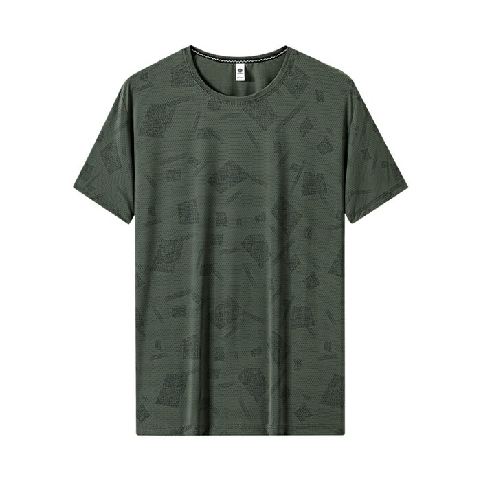 樂天商城 - Tシャツ アイスシルク メンズ 迷彩柄 半袖 夏用 薄手 速乾 クルーネック ストレッチ ゆったり ビッグシルエット 大きいサイズ カモフラ カジュアル スポーツ 吸汗速乾 涼しい トップス 男性用 おしゃれ カジュアル 運動着 部屋着